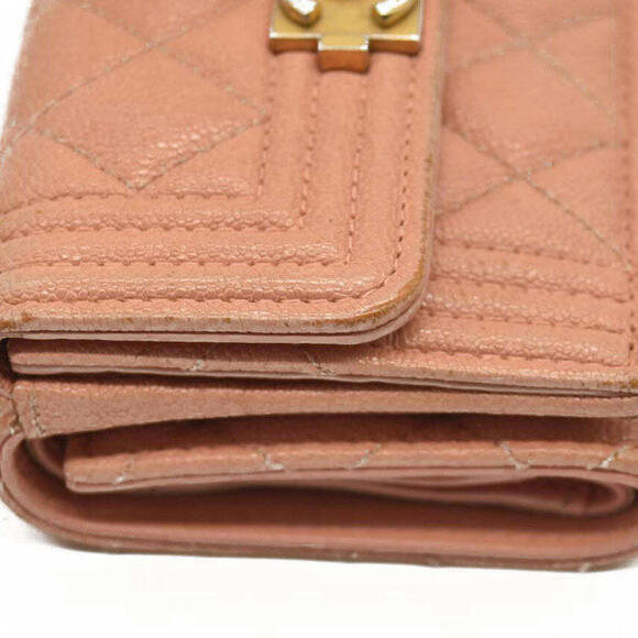 Chanel  Caviar Quilted Boy Flap Card Holder Wallet Light - Picture 8 of 15